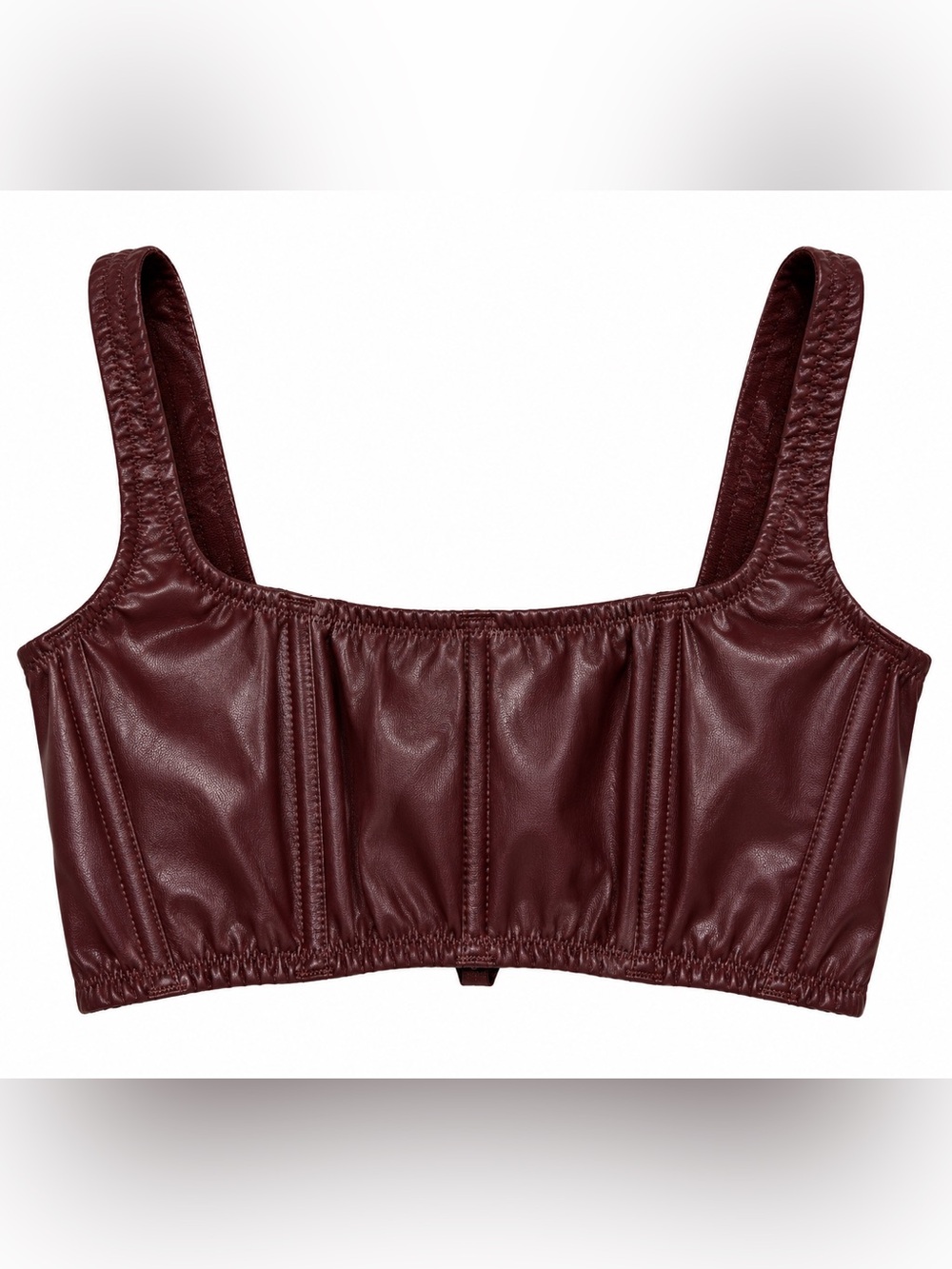 Victoria's Secret Wine Faux Leather Bralette